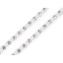 Strasuri la șirag, ø4 mm - Cristal (27 Metri)