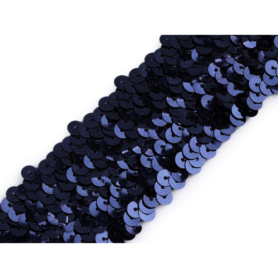 Galon elastic cu paiete 45 mm - Roșu (1 Metru) Galon elastic cu paiete 45 mm - Roșu (1 Metru)