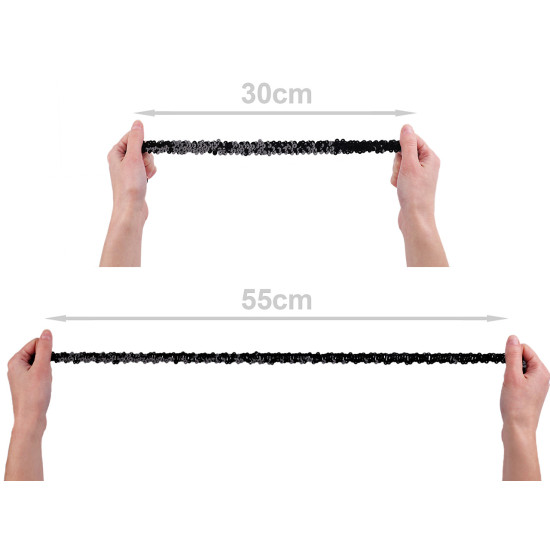 Galon elastic cu paiete 20 mm - Roșu (1 Metru) Galon elastic cu paiete 20 mm - Roșu (1 Metru)