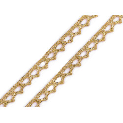 Galon decorativ cu fir metalic - Auriu (18 Metri)