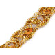 Galon decorativ cu fir metalic si paiete - Auriu (54 Metri) Galon decorativ cu fir metalic si paiete - Auriu (54 Metri)
