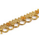 Galon decorativ cu fir metalic 13 mm - Auriu (54 Metri) Galon decorativ cu fir metalic 13 mm - Auriu (54 Metri)