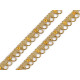 Galon decorativ cu fir metalic 13 mm - Auriu (54 Metri) Galon decorativ cu fir metalic 13 mm - Auriu (54 Metri)