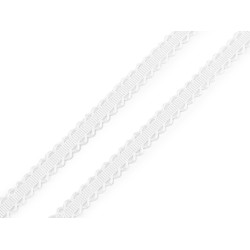 Galon din satin / panglica latime 10 mm - Alb (1 Metru)