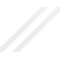 Galon din satin / panglica latime 10 mm - Alb (1 Metru)