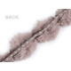 Bordura / vipusca din blana artificiala, latime 3 cm - Gri deschis (1 Metru)