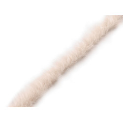 Blana sintetica 1,5 cm - Crem deschis (1 Metru)