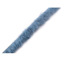Blana sintetica 1,5 cm - Albastru denim (1 Metru)