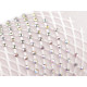 Țesătură / plasă elastică cu strasuri, lățime 75 mm - Albastru deschis (1 Metru) Țesătură / plasă elastică cu strasuri, lățime 75 mm - Albastru deschis (1 Metru)
