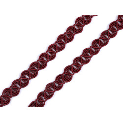 Galon din bumbac latime 8 mm - Bordo (18 Metri)