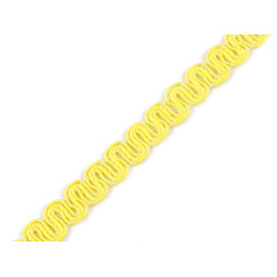 Galon din bumbac latime 10 mm - Galben (18 Metri)