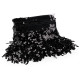Franjuri cu paiete holografice, latime 15 cm - Negru (9 Metri) Franjuri cu paiete holografice, latime 15 cm - Negru (9 Metri)