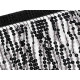 Franjuri cu paiete holografice, latime 15 cm - Negru (9 Metri) Franjuri cu paiete holografice, latime 15 cm - Negru (9 Metri)