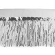 Banda / galon organza cu franjuri din paiete, latime 20 cm - Mov purpuriu (9 Metri)
