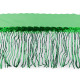 Banda / galon organza cu franjuri din paiete, latime 20 cm - Mov purpuriu (9 Metri)