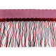 Banda / galon organza cu franjuri din paiete, latime 20 cm - Mov purpuriu (9 Metri)