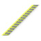 Paspelband/keder aus polyester reflektierend, breite 10 mm - Gelb reflex (1 Meter)