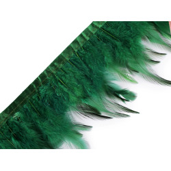 Bandă din pene de cocos latime 7-11 cm - Verde (1 Metru)