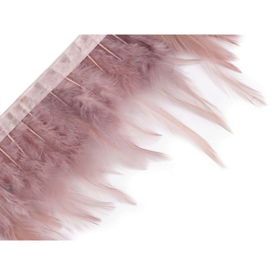 Ibanda cu pene de cocos 7-12 cm - Bej deschis (1 Metru) Ibanda cu pene de cocos 7-12 cm - Bej deschis (1 Metru)