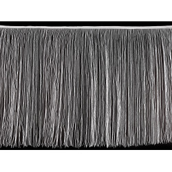 Franjuri cu lurex, latime 50 cm - Alb (1 Metru)