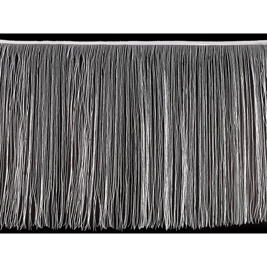 Franjuri cu lurex, latime 50 cm - Negru (1 Metru)