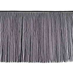 Franjuri cu lurex, latime 50 cm - Negru (1 Metru)