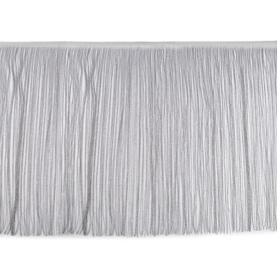 Franjuri cu lurex, latime 50 cm - Negru (1 Metru)