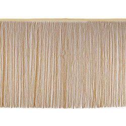 Franjuri cu lurex, latime 50 cm - Auriu deschis (1 Metru)