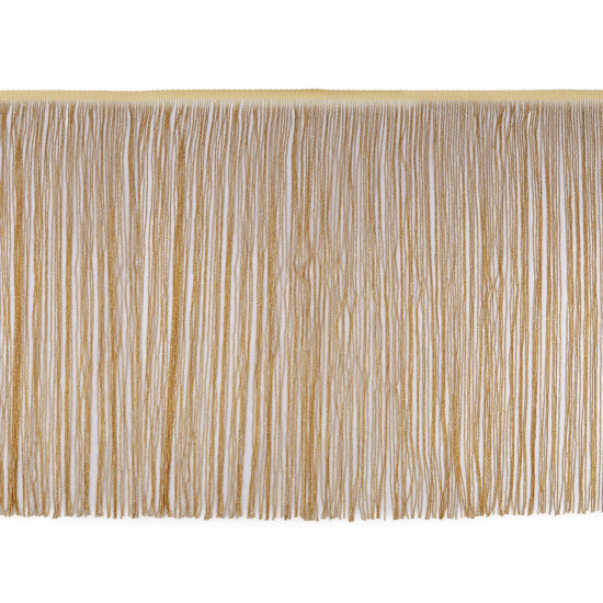 Franjuri cu lurex, latime 50 cm - Negru (1 Metru)