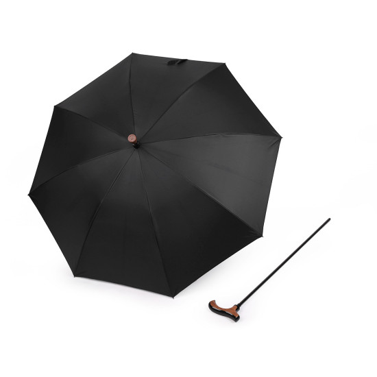 Umbrelă cu baston - Albastru închis (1 Bucată) Umbrelă cu baston - Albastru închis (1 Bucată)