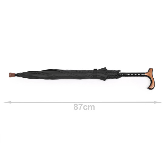 Umbrelă cu baston - Albastru închis (1 Bucată) Umbrelă cu baston - Albastru închis (1 Bucată)