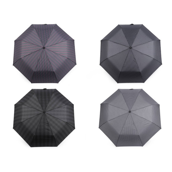 Umbrelă automata pliabilă pentru bărbați - Gri neutral (1 Bucată) Umbrelă automata pliabilă pentru bărbați - Gri neutral (1 Bucată)