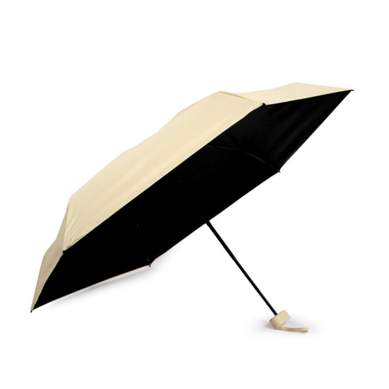 Mini umbrelă pliabilă - Bej deschis (3 Bucăți) Mini umbrelă pliabilă - Bej deschis (3 Bucăți)