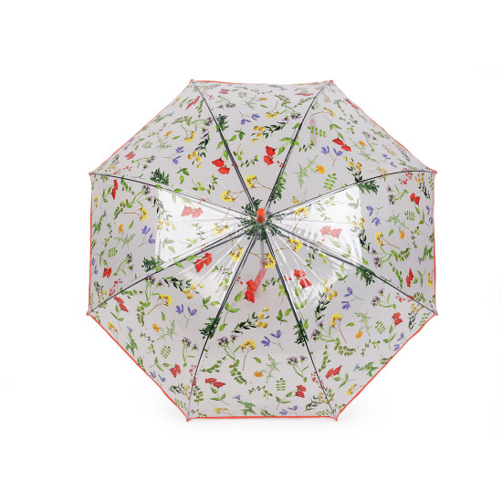 Umbrelă transparentă pentru femei/fete - Maro (1 Bucată) Umbrelă transparentă pentru femei/fete - Maro (1 Bucată)