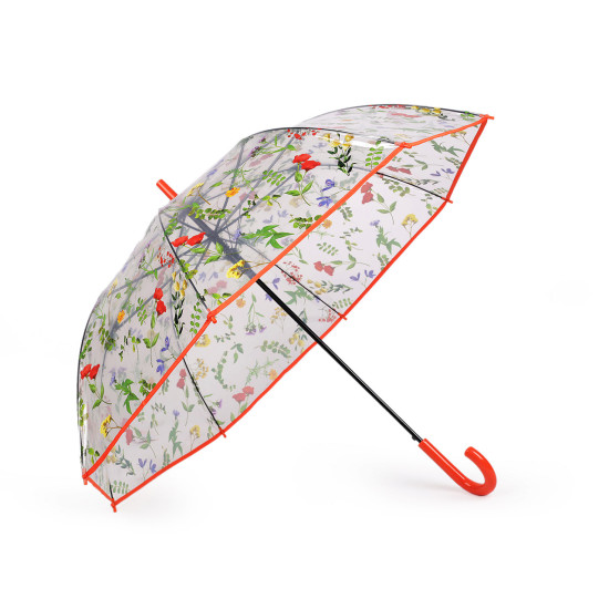 Umbrelă transparentă pentru femei/fete - Maro (1 Bucată) Umbrelă transparentă pentru femei/fete - Maro (1 Bucată)