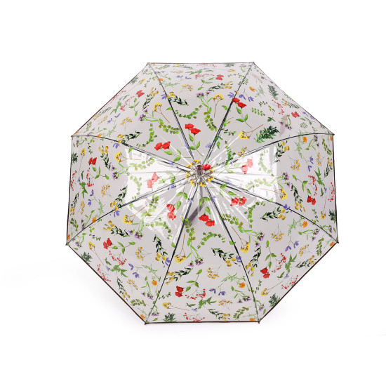 Umbrelă transparentă pentru femei/fete - Maro (1 Bucată) Umbrelă transparentă pentru femei/fete - Maro (1 Bucată)