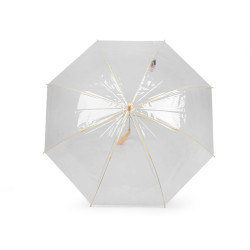 Umbrelă transparentă pentru femei / fete - Crem (1 Bucată)