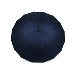 Umbrelă mare de familie cu mâner din lemn - Albastru închis (1 Bucată)