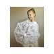 Mini umbrela de nunta din dantela pentru domnisoare de onoare - Off white (2 Bucăți)