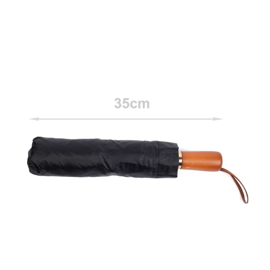 Umbrelă automata pliabilă pentru bărbați - Negru (1 Bucată) Umbrelă automata pliabilă pentru bărbați - Negru (1 Bucată)