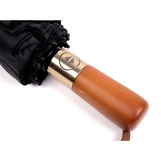 Umbrelă automata pliabilă pentru bărbați - Negru (1 Bucată) Umbrelă automata pliabilă pentru bărbați - Negru (1 Bucată)