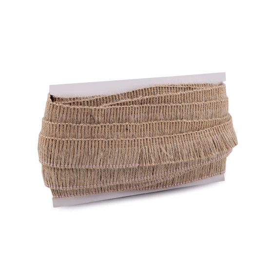 Franjuri iută, 32 mm - Ecru natural (27 Metri) Franjuri iută, 32 mm - Ecru natural (27 Metri)