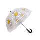 Umbrelă transparentă pentru fete cu flori - Transparent (1 Bucată) Umbrelă transparentă pentru fete cu flori - Transparent (1 Bucată)