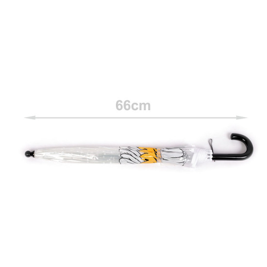 Umbrelă transparentă pentru fete cu flori - Transparent (1 Bucată) Umbrelă transparentă pentru fete cu flori - Transparent (1 Bucată)