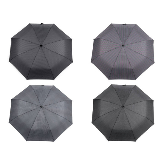 Umbrelă pliabilă pentru bărbați - Gri neutral (4 Bucăți) Umbrelă pliabilă pentru bărbați - Gri neutral (4 Bucăți)