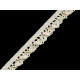 Dantelă bumbac croşetată elastică, lățime 10 mm - Off white (1 Metru) Dantelă bumbac croşetată elastică, lățime 10 mm - Off white (1 Metru)
