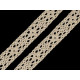 Dantelă bumbac croşetată, lățime 11 mm - Alb (1 Metru) Dantelă bumbac croşetată, lățime 11 mm - Alb (1 Metru)
