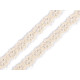 Dantelă bumbac croşetată, lățime 12 mm - Roz pudrat (1 Metru) Dantelă bumbac croşetată, lățime 12 mm - Roz pudrat (1 Metru)