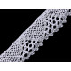 Dantelă bumbac croşetată cu lurex, lățime 14 mm - Ecru deschis (1 Metru) Dantelă bumbac croşetată cu lurex, lățime 14 mm - Ecru deschis (1 Metru)