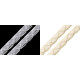 Dantelă bumbac croşetată cu lurex, lățime 14 mm - Ecru deschis (1 Metru) Dantelă bumbac croşetată cu lurex, lățime 14 mm - Ecru deschis (1 Metru)